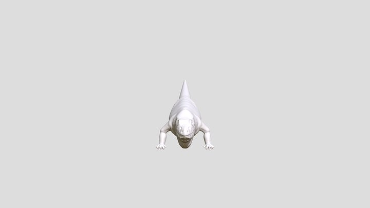 Lizard Creature WIP 3D Model