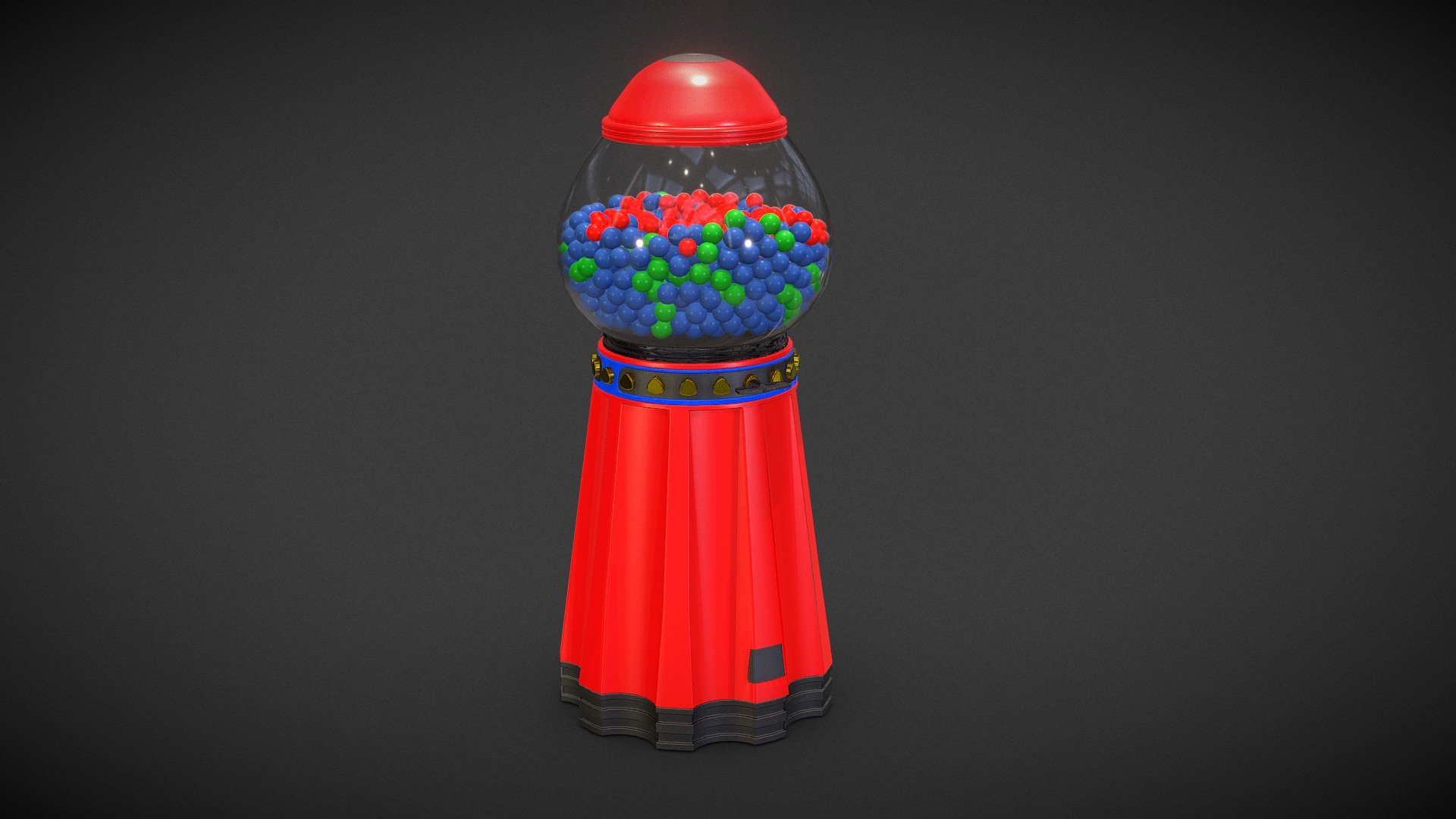 GumBall Machine - Buy Royalty Free 3D model by PhotoGramGear [9a126b6