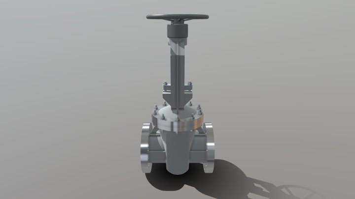 2b Gate Valve 3D Model