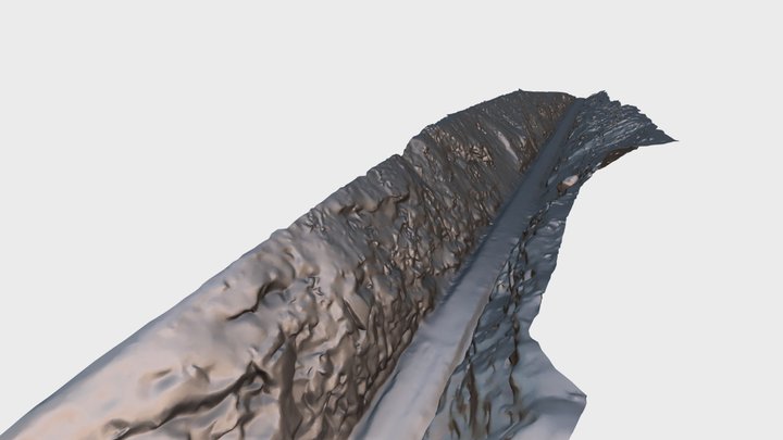 SG Geotechnika - Railway Rock Cut 3D Model