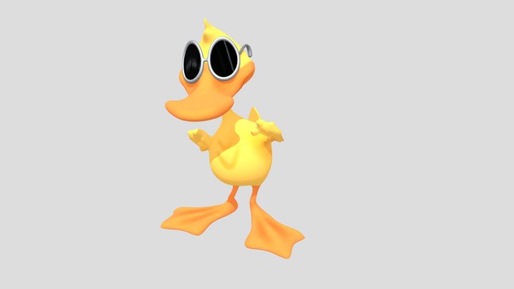 Duck Quick Quack animated 3D Model