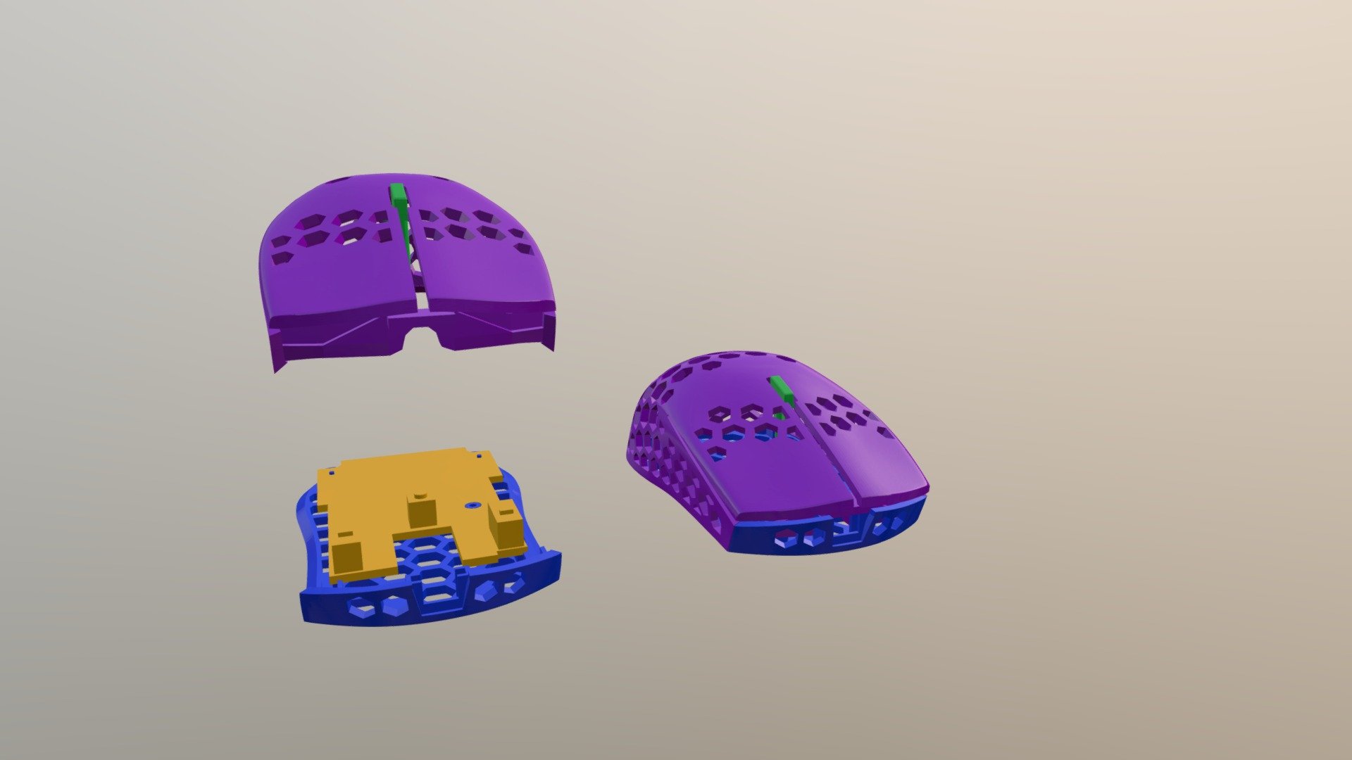 Custom mouse prototype - 3D model by eshtechrus@gmail.com (@eshtech ...