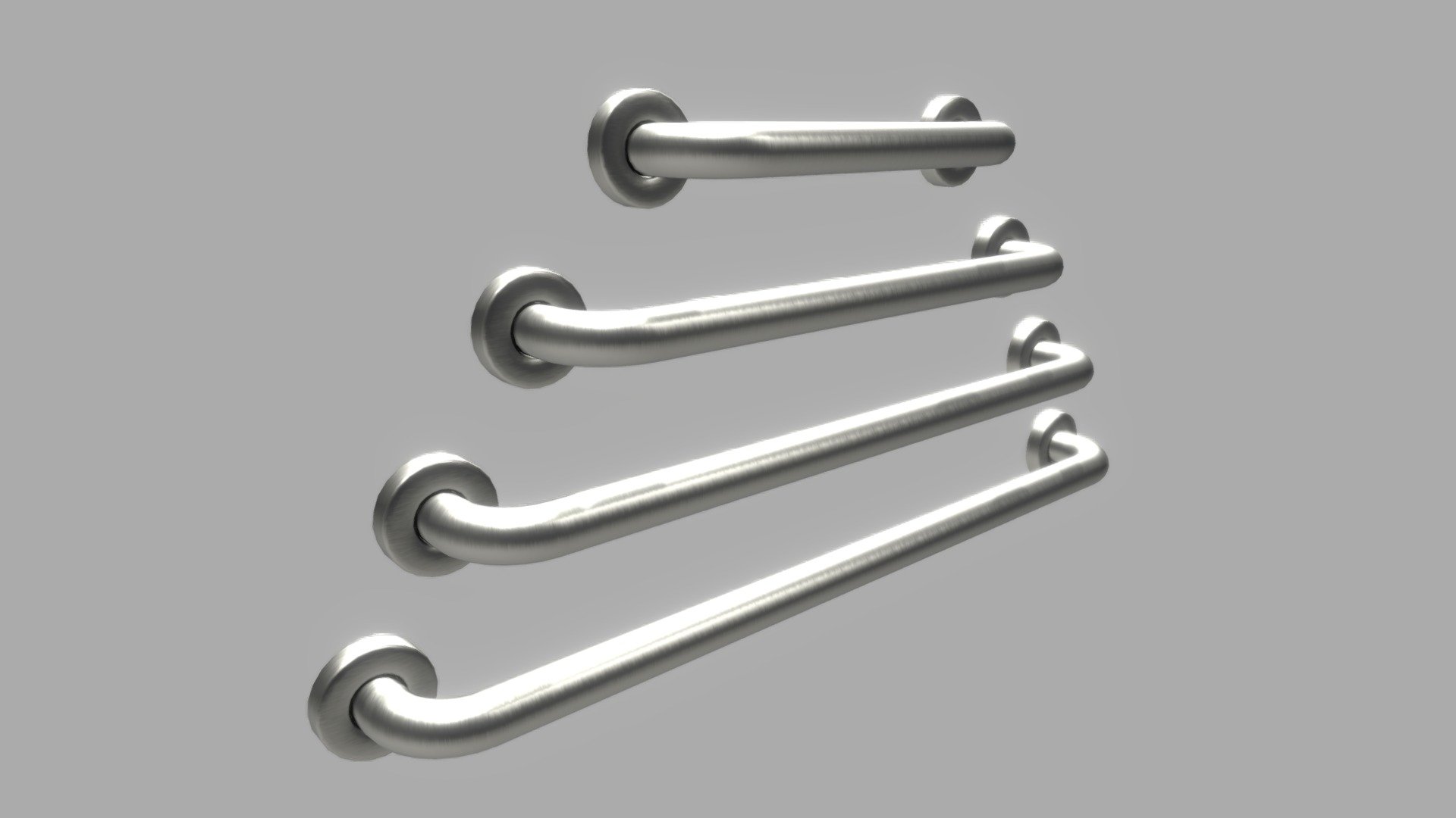 HELVEX - Straight satin safety bars