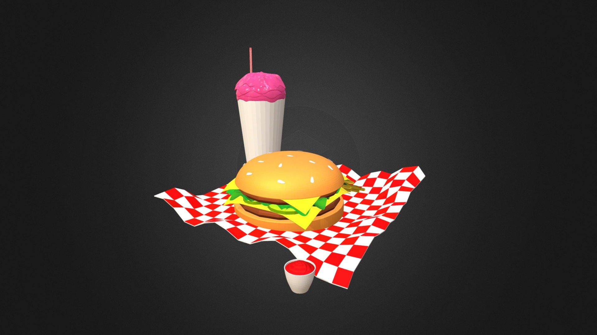 Happy meal - 3D model by tughua [9a159ca] - Sketchfab