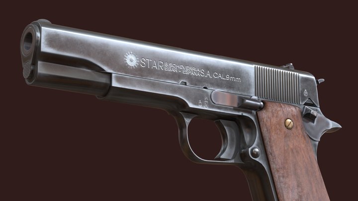 Star Model B (Wood) | “Pulp Fiction” collection 3D Model