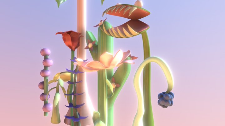 Game assets-Plants 3D Model