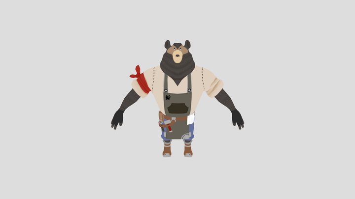 森林漫遊者-普羅德 3D Model