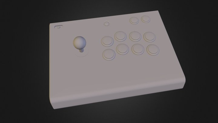 Arcade Controller 3D Model
