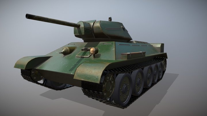 Tank T34/76 3D Model