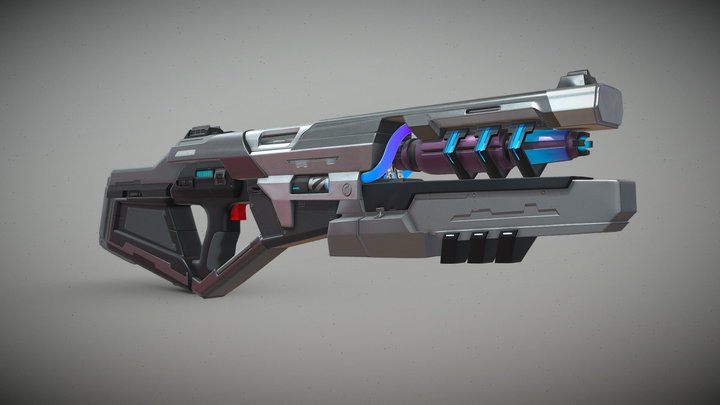 Weapon sci fi gun 3D Model