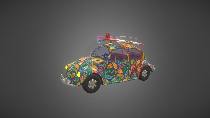 Beetle Volksvagen 3D Model