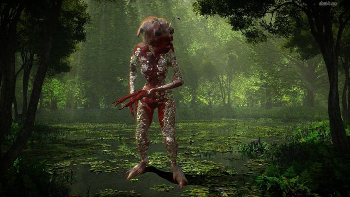 Mutant water monster 3D Model