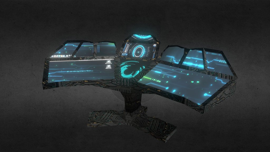 Futuristic Free-Standing Terminal