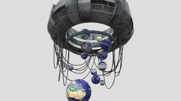 LowPoly 3D Future Earth