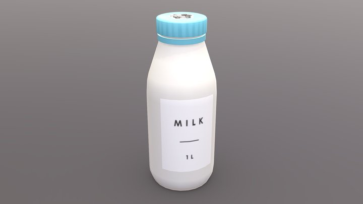 Milk Bottle 3D Model