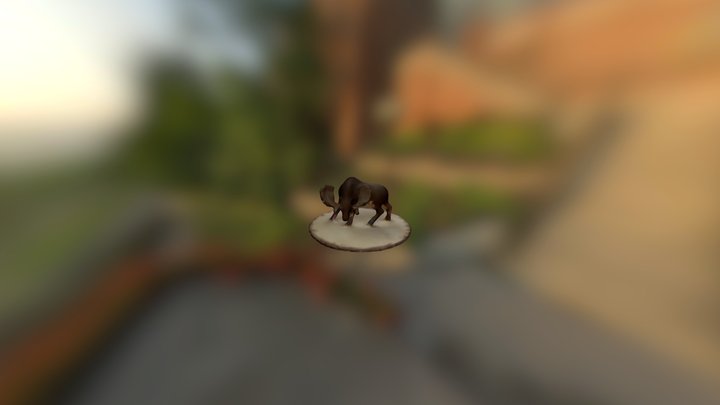 Moose 3D Scan (low Poly) 3D Model