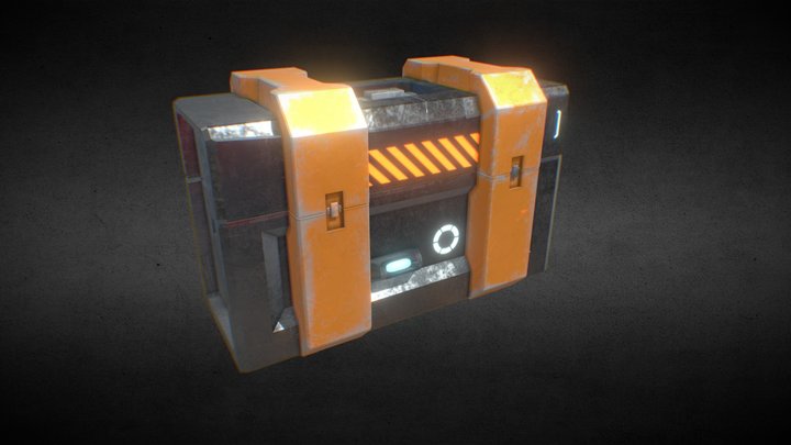 Sci-Fi Box 3D Model