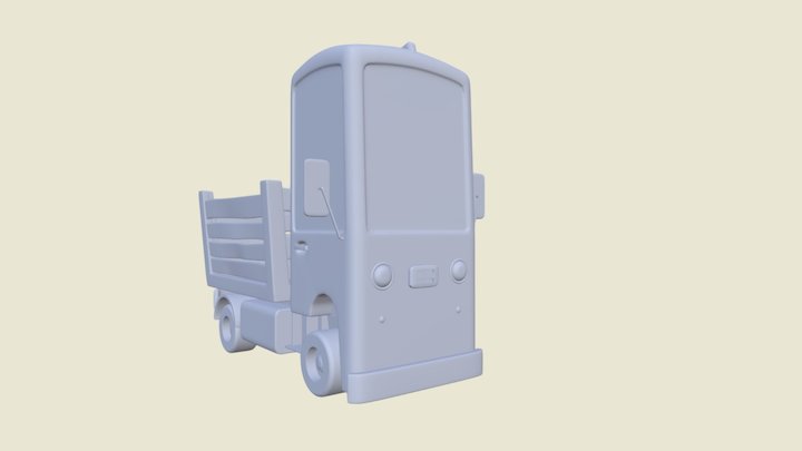 KNB212 - assessment 2 - high poly truck 3D Model