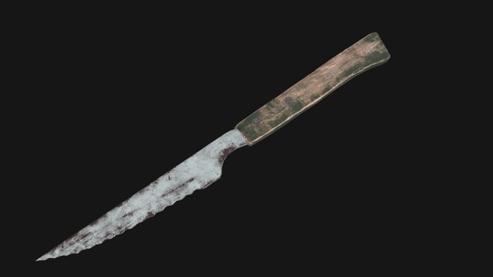 Wrecked Knife 3D Model