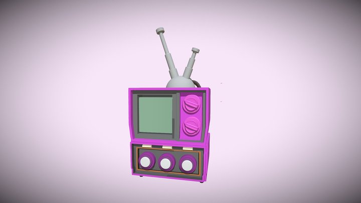 Retro Radio TV 3D Model