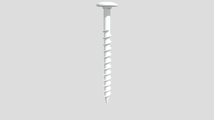 Befestigungsschraube Dachhaken 8x100 3D Model