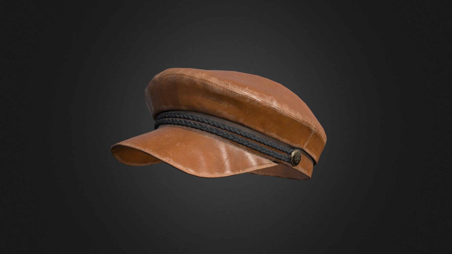 Old Leather Captain Hat