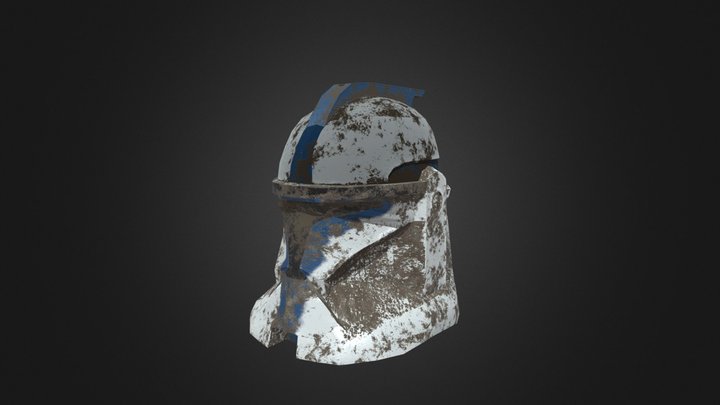 Old Clone Trooper Phase 1 Helmet 3D Model