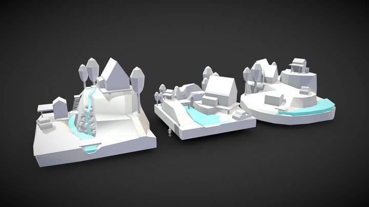 Enviroment Blockouts 3D Model