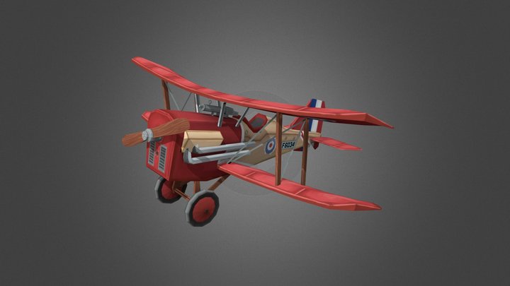 Airplane WW1 3D Model