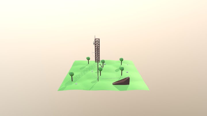 Kabelbaan model Sander 3D Model