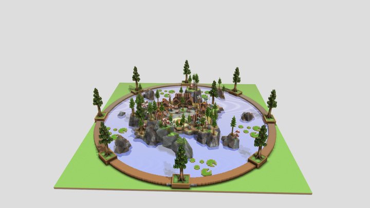 Lost Village island Hub - 400x400 3D Model