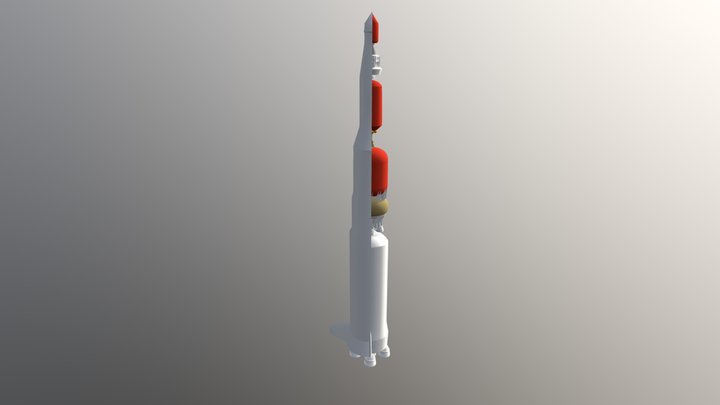 Saturn V Rocket 3D Model