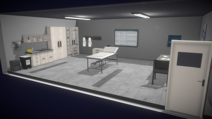 Projeto Base Laboratório - Game  Escape Room. 3D Model