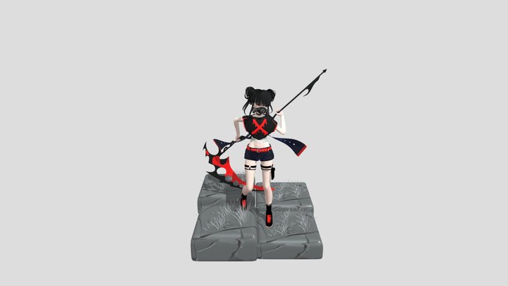 sythe girl 3D Model