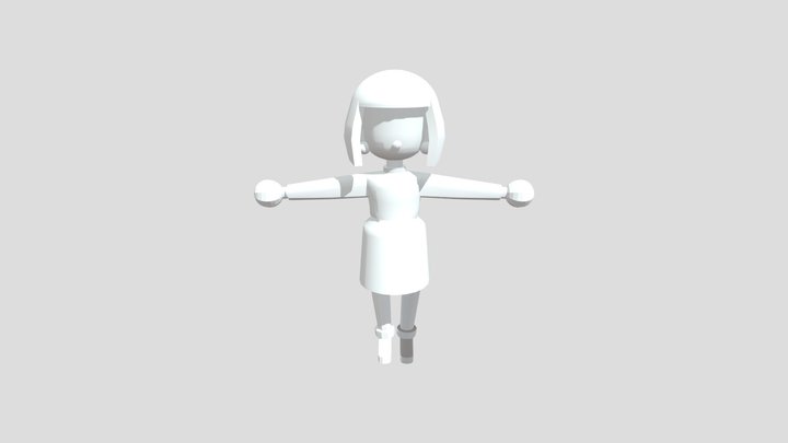 Low Poly Character 02 3D Model