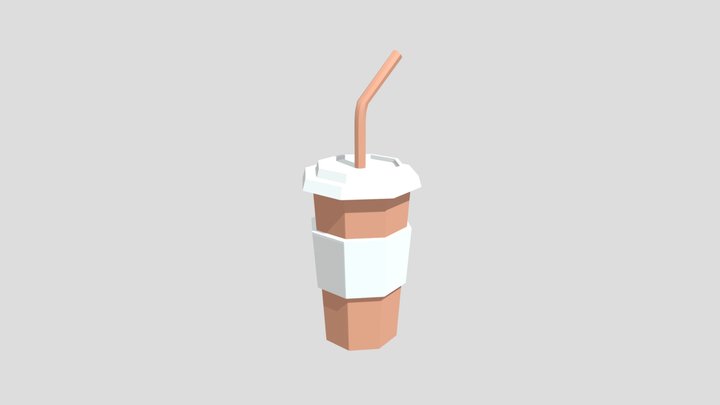 Low-Poly Soda Cup 3D Model