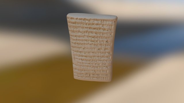 Copy of Neo-Babylonian cuneiform tablet 3D Model