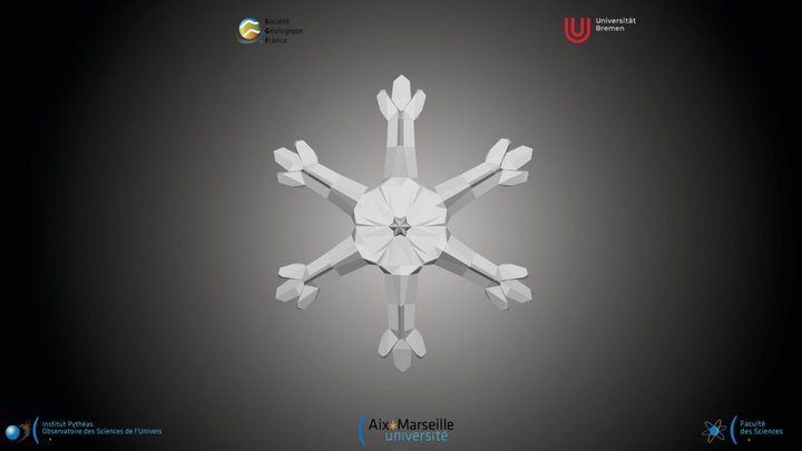 Nannofossile - Discoaster surculus – Kostenloses 3D-Modell STL