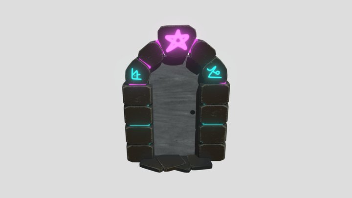 Medieval & Sci-fi Door 3D Model