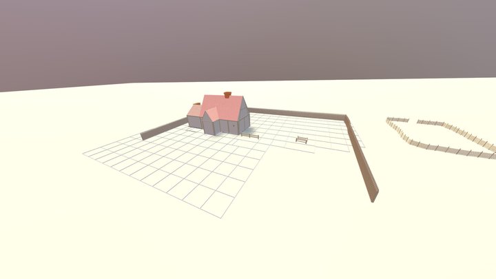 Flowerdew Hundred PG64 interactive model 3D Model
