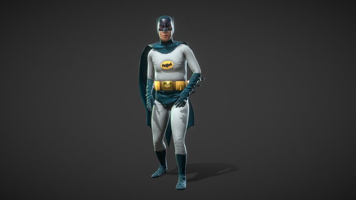 Batman 1966 (Adam West) Rigged 3D Model 3D Model