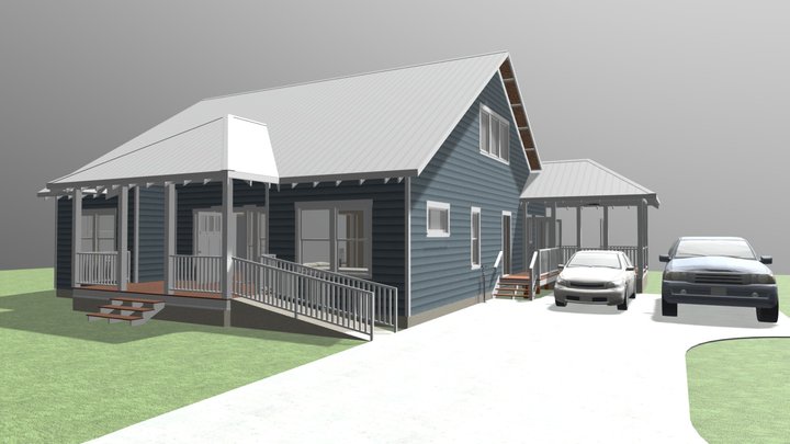 Landes Full Gable 3D Model