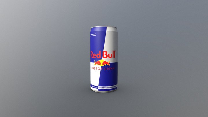 Energetic Drink - RedBull 3D Model