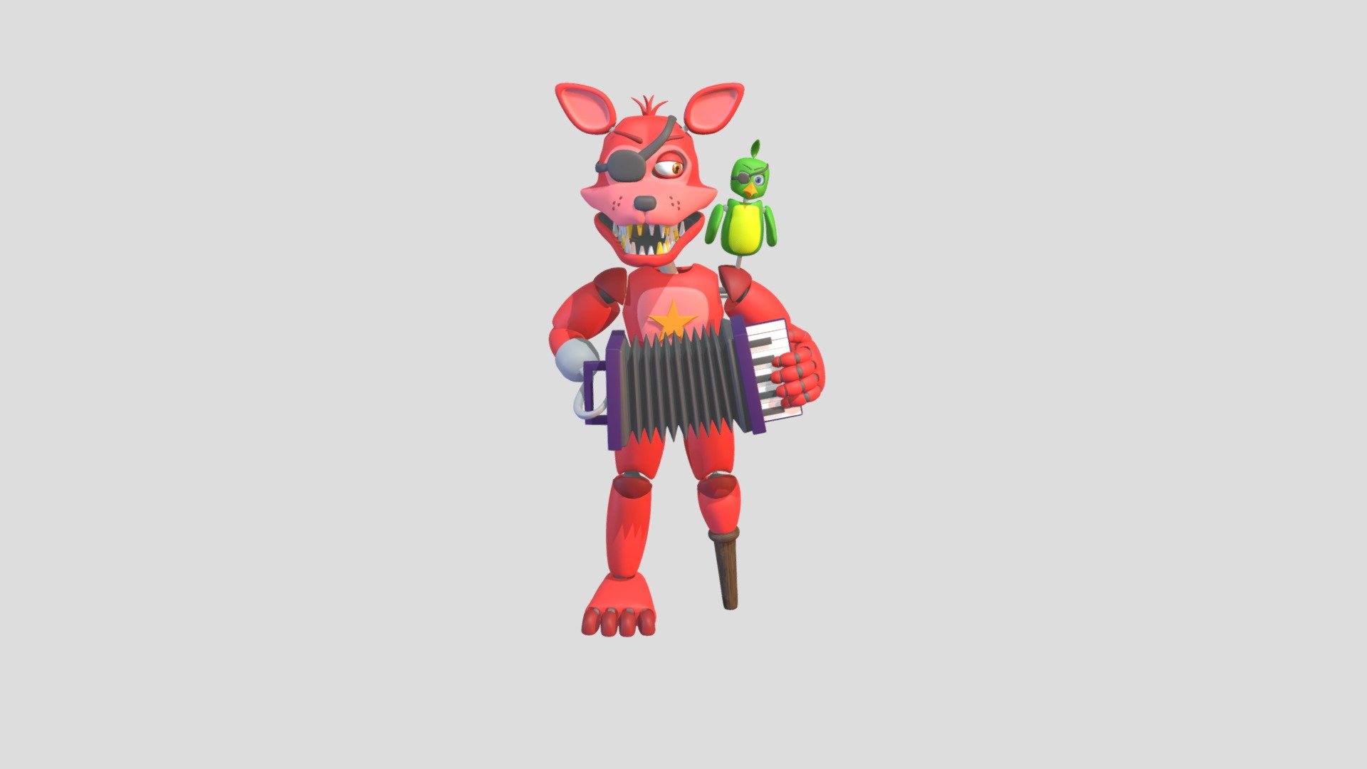 Rockstar Foxy - Download Free 3D model by dwall8611 [9a2729a] - Sketchfab