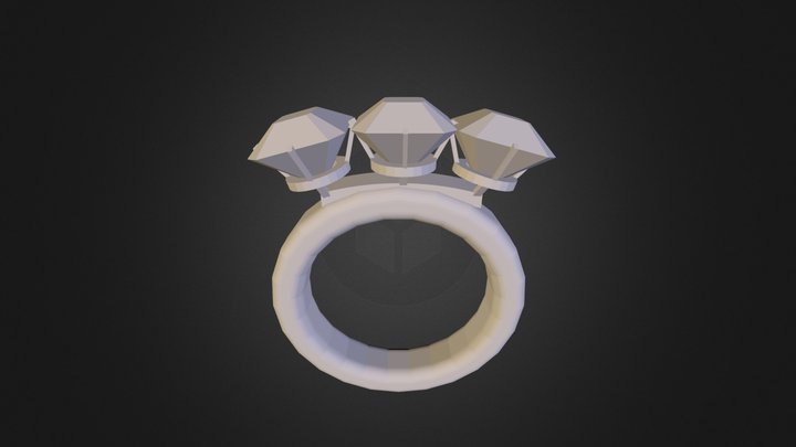 Ring with stones 3D Model