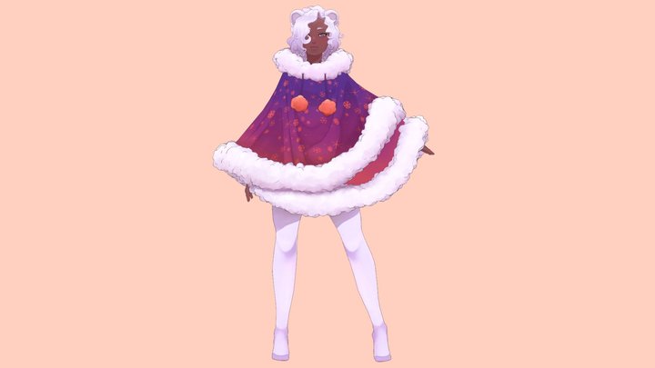 Star Hopper Galaxy - Vtuber Model 3D Model