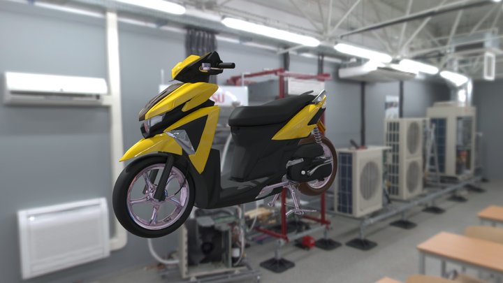 yamaha Soulgt 125 3D Model