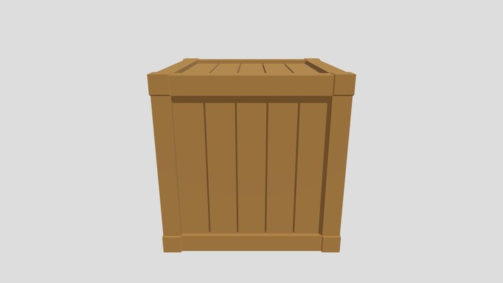 Kiste ohne Details 3D Model
