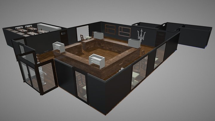 Maserati Inspired Café 3D Model