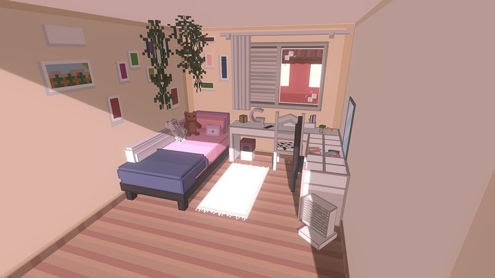 Malu's Room 3D Model